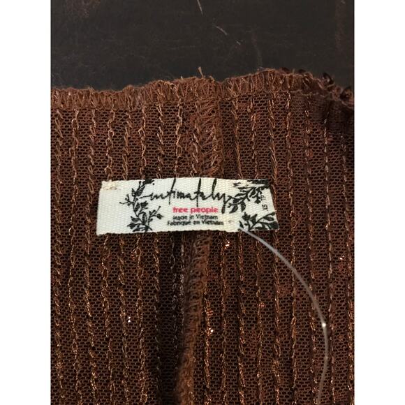 Free People Intimately Gold Rush Long Sleeve Top - Extra Small - Picture 5 of 12